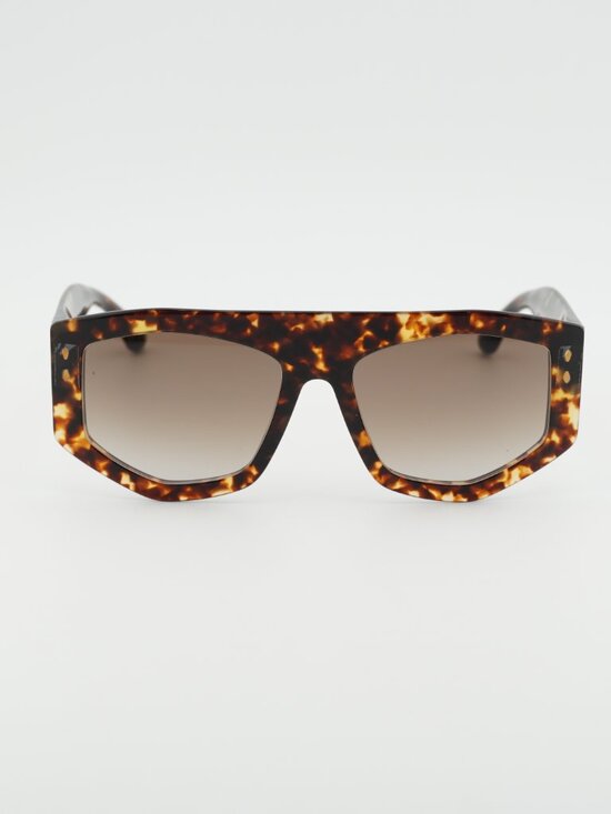 Isabel Marant IM 0154/S 0086 HA Sunglasses Havana Geometric Frame, Brown Lenses main image 4